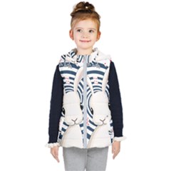 White Rabbit In Wonderland Kid s Puffer Vest by Valentinaart