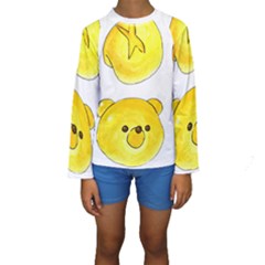 Bread Kids  Long Sleeve Swimwear by KuriSweets