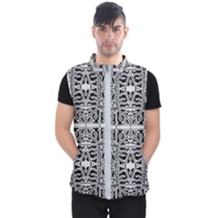 Dark Oriental Ornate Pattern Men s Puffer Vest by dflcprints