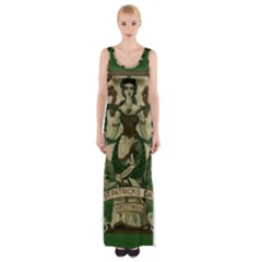  St  Patricks Day  Maxi Thigh Split Dress by Valentinaart