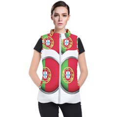Portugal Flag Country Nation Women s Puffer Vest by Nexatart