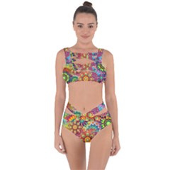 Colorful Abstract Background Colorful Bandaged Up Bikini Set  by Nexatart