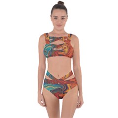 Creativity Abstract Art Bandaged Up Bikini Set  by Nexatart