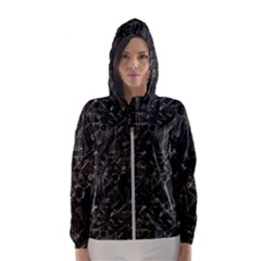 Abstract Collage Patchwork Pattern Hooded Wind Breaker (women) by dflcprints
