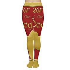 Year Of The Dog - Chinese New Year Women s Tights by Valentinaart