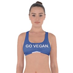 Go Vegan - Cute Chick  Got No Strings Sports Bra by Valentinaart