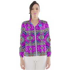 Spring Time In Colors And Decorative Fantasy Bloom Wind Breaker (women) by pepitasart