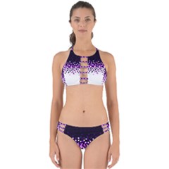 Flat Tech Camouflage Reverse Purple Perfectly Cut Out Bikini Set by jumpercat