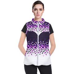 Flat Tech Camouflage Reverse Purple Women s Puffer Vest by jumpercat