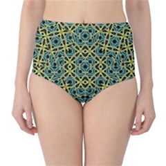 Arabesque Seamless Pattern High-waist Bikini Bottoms by dflcprints