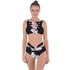 Friends Not Food - Cute Cow, Pig And Chicken Bandaged Up Bikini Set  by Valentinaart