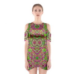 Love The Wood Garden Of Apples Shoulder Cutout One Piece by pepitasart