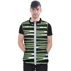 Sketched Wavy Stripes Pattern Men s Puffer Vest by dflcprints