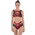 Strawberry Fruit Food Art Abstract Bandaged Up Bikini Set  View1