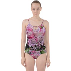 Flowers Bouquet Wedding Art Nature Cut Out Top Tankini Set by Nexatart