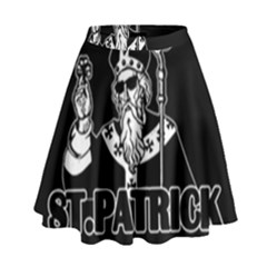  St  Patricks Day  High Waist Skirt by Valentinaart