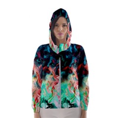 Background Art Abstract Watercolor Hooded Wind Breaker (women) by Nexatart