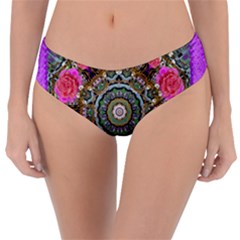 Roses In A Color Cascade Of Freedom And Peace Reversible Classic Bikini Bottoms by pepitasart