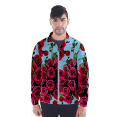 Roses Blue Wind Breaker (men)