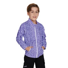 Knitted Wool Lilac Wind Breaker (kids)