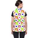 Multicolored Circles Motif Pattern Women s Puffer Vest View2