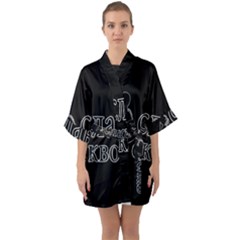 Slav Squat Quarter Sleeve Kimono Robe by Valentinaart