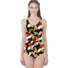 Colorful Abstract Pattern One Piece Swimsuit by dflcprints