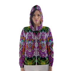 The Most Beautiful Planet Is Earth On The Sky Hooded Wind Breaker (women) by pepitasart