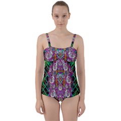 The Most Beautiful Planet Is Earth On The Sky Twist Front Tankini Set by pepitasart