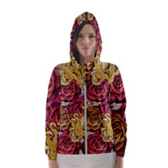 Octopus Floral Hooded Wind Breaker (women)