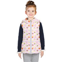 Baby Pink Valentines Cup Cakes Kid s Puffer Vest by PodArtist