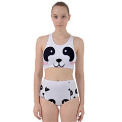 Panda  Racer Back Bikini Set by Valentinaart