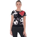 Panda Short Sleeve Sports Top  View1