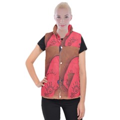 Red Worm Women s Button Up Vest