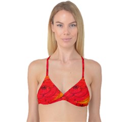 Flower Reversible Tri Bikini Top