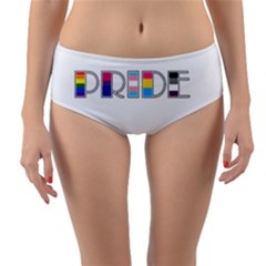 Pride Reversible Mid-waist Bikini Bottoms by Valentinaart