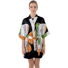 Irish Clover Quarter Sleeve Kimono Robe by Valentinaart