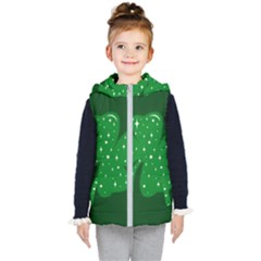 Sparkly Clover Kid s Puffer Vest by Valentinaart