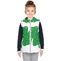 Sparkly Clover Kid s Puffer Vest by Valentinaart