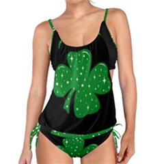 Sparkly Clover Tankini Set by Valentinaart