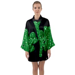 Sparkly Clover Long Sleeve Kimono Robe by Valentinaart