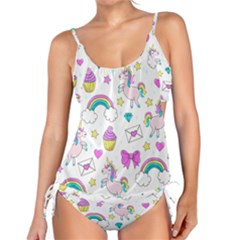 Cute Unicorn Pattern Tankini Set by Valentinaart