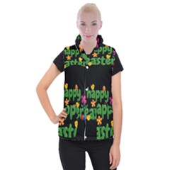 Happy Easter Women s Button Up Vest by Valentinaart