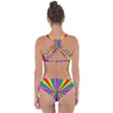 Rainbow Hearts 3d Depth Radiating Criss Cross Bikini Set View2