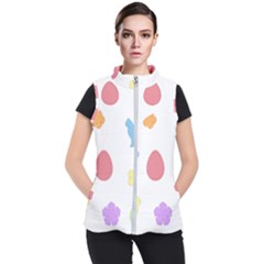 Easter Patches  Women s Puffer Vest by Valentinaart