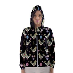 Easter Pattern Hooded Wind Breaker (women) by Valentinaart