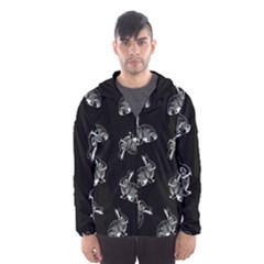 Rabbit Pattern Hooded Wind Breaker (men) by Valentinaart