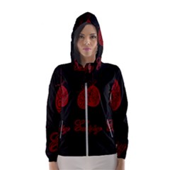 Easter Eggs Hooded Wind Breaker (women) by Valentinaart