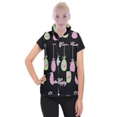 Easter Eggs Women s Button Up Vest by Valentinaart