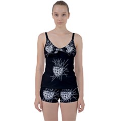 Bird Tie Front Two Piece Tankini by ValentinaDesign